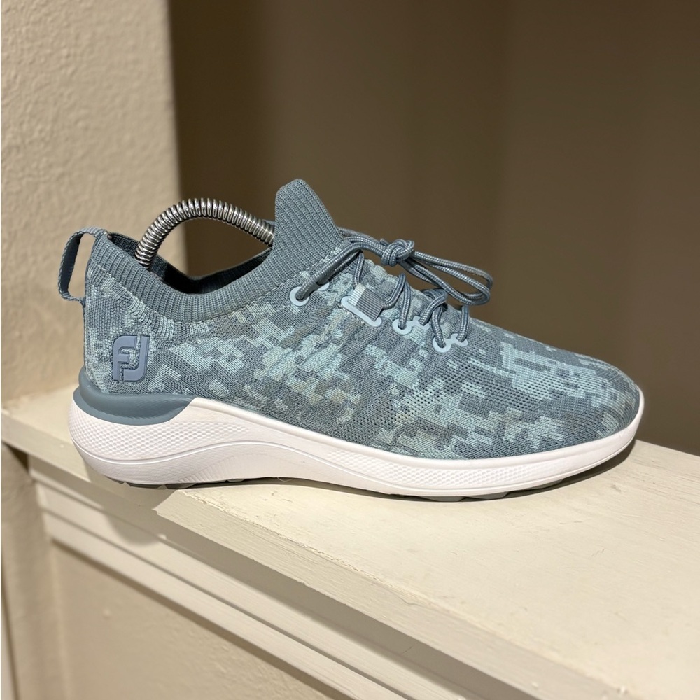 FootJoy FJ Flex XP Golf Shoes Blue Camo Women's SZ 7 (95349) Worn Once - Picture 5 of 9